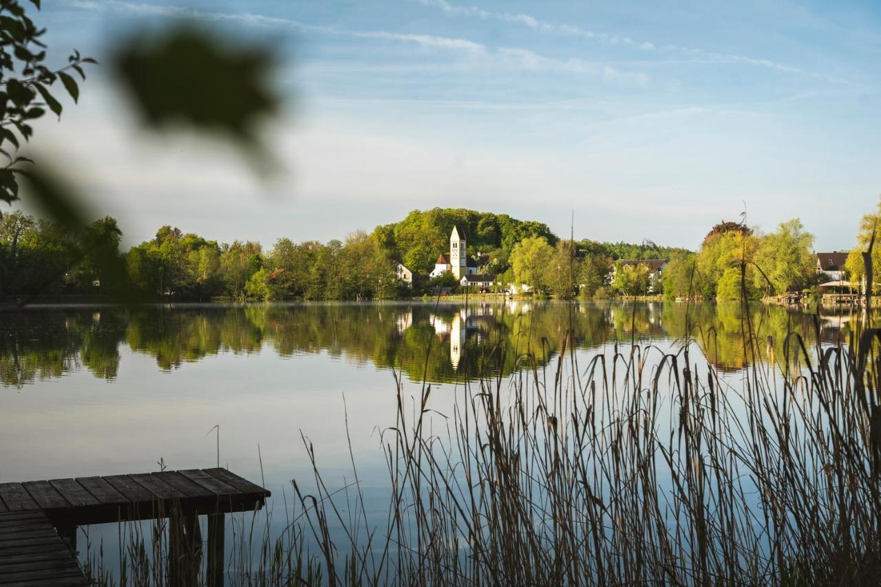 Sopherl Am See - Fruehstueck Auf Der Seeterrasse, Sehr Ruhig Und Wunderschoen Am See, 3 Minuten Nach Oberpfaffenhofen, Viele Radtouren, Restaurants & Cafes In Der Umgebung Weßling Dış mekan fotoğraf